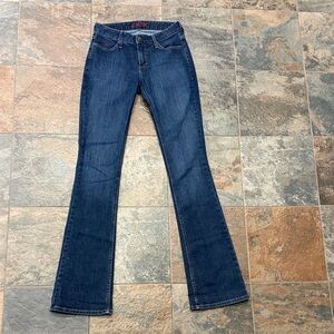 Chloe Dark Blue Super Long Flare Jeans